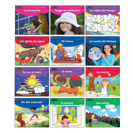 Newmark Learning Early Rising Readers Weather Theme Set, Spanish, 12PK NL6212